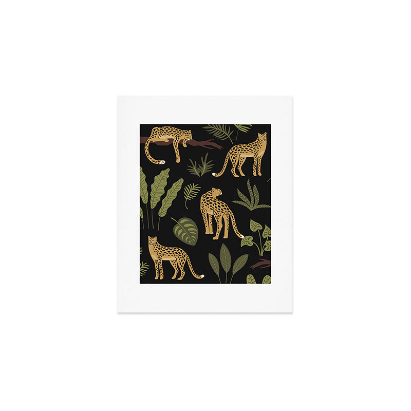 Jungle Night Cheetah Prints Art Print Gallery Image 1
