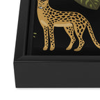Jungle Night Cheetah Prints Framed Canvas Print Gallery Image 3