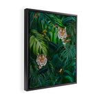 Jungle Tiger Prints Framed Canvas Print Gallery Image 2
