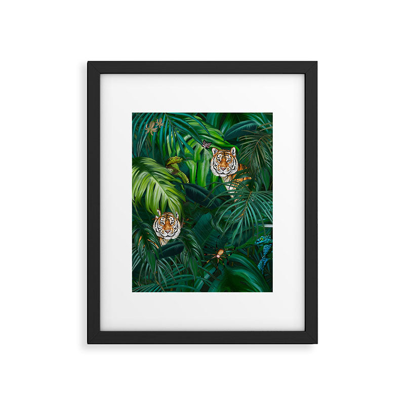 Jungle Tiger Prints Framed Art Print Gallery Image 6