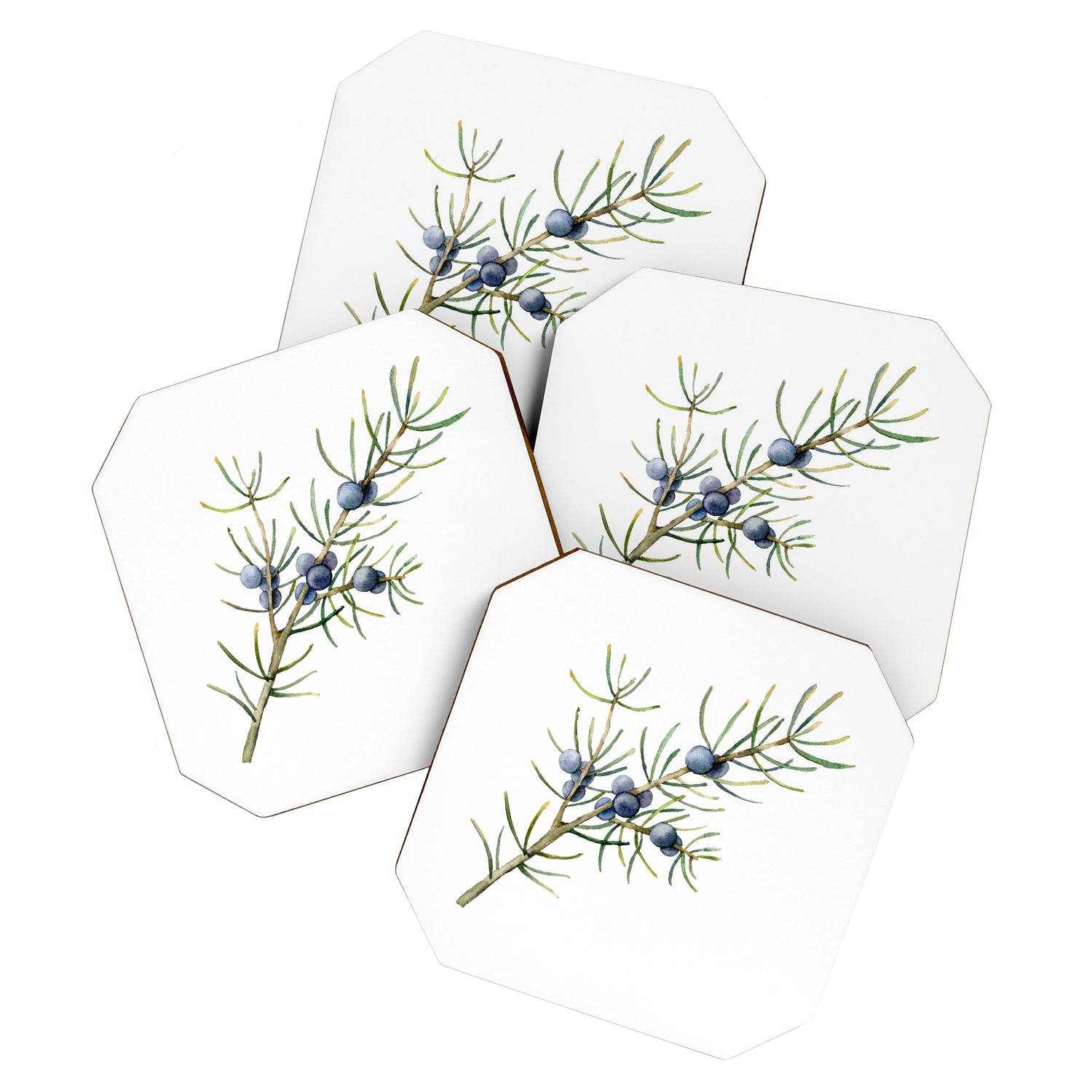 Juniper White Christmas Coaster Gallery Image 1