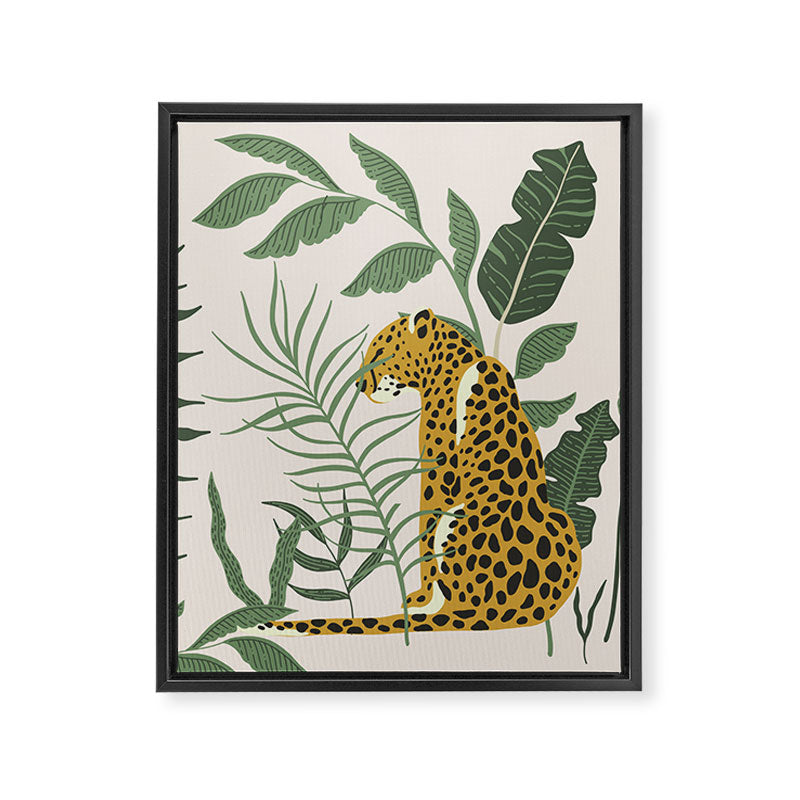 Kahlo Cheetah Prints Framed Canvas Print Gallery Image 8