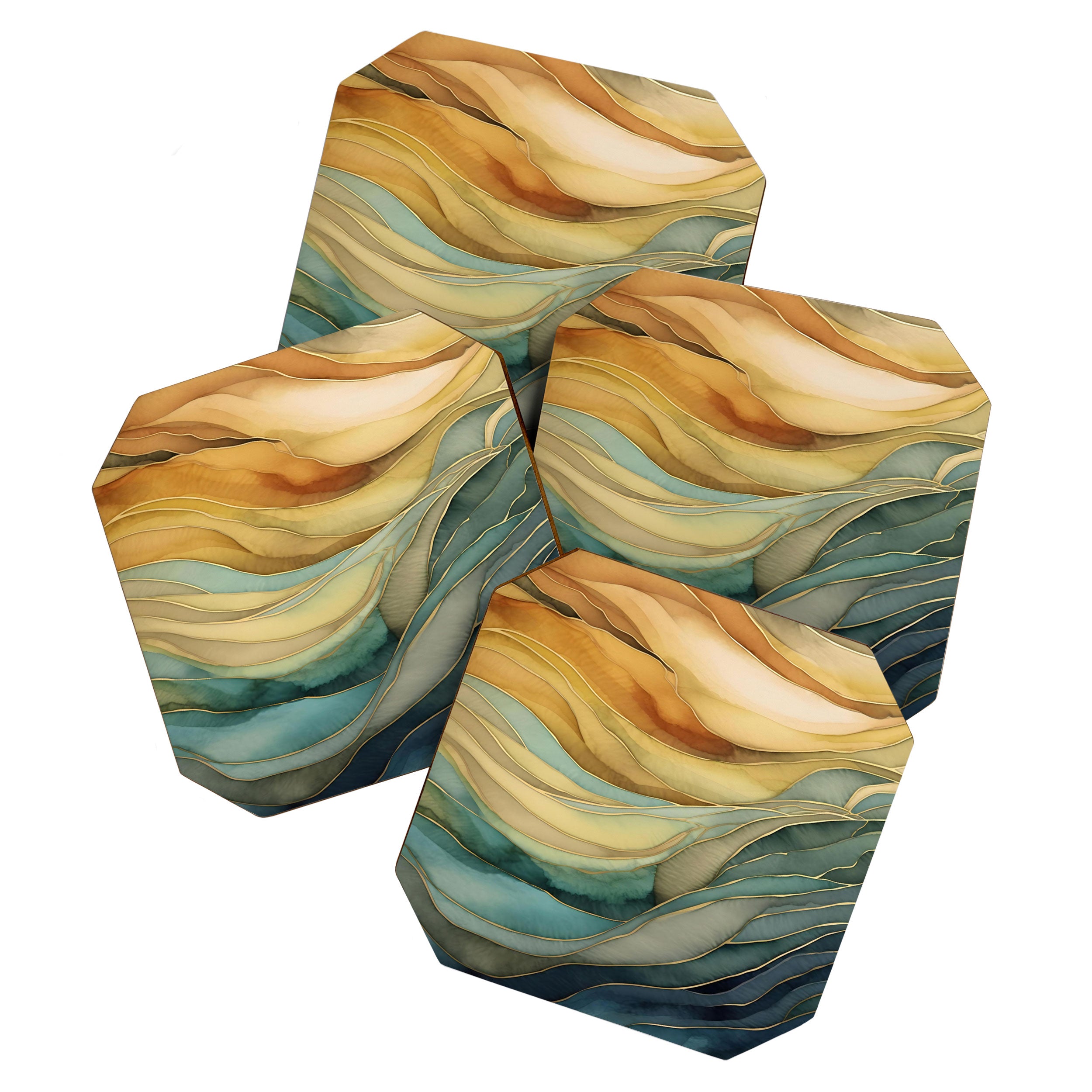 Landscape of Oceanic Rhythm Coaster Gallery Image 1