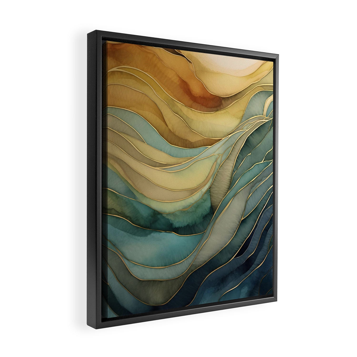 Landscape of Oceanic Rhythm Framed Canvas Print Gallery Image 2