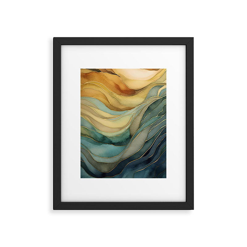 Landscape of Oceanic Rhythm Framed Art Print Gallery Image 5