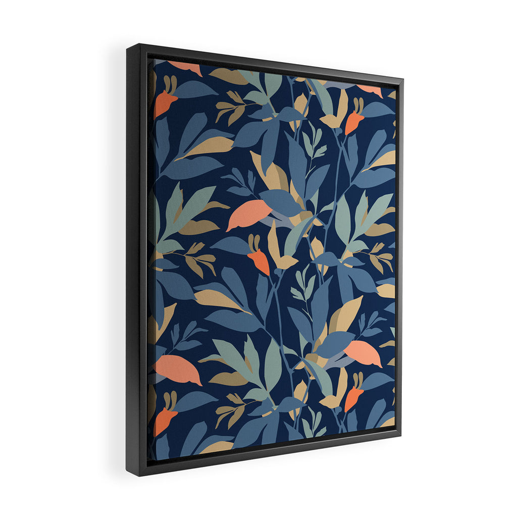 Leafy Garden Framed Canvas Print Gallery Image 2