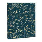 Leaves, Teal and Gold, Floral Artwork Print Canvas Print Gallery Image 8