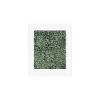 Leopard Print Pattern in Dark and Sage Green Art Print Gallery Image 1