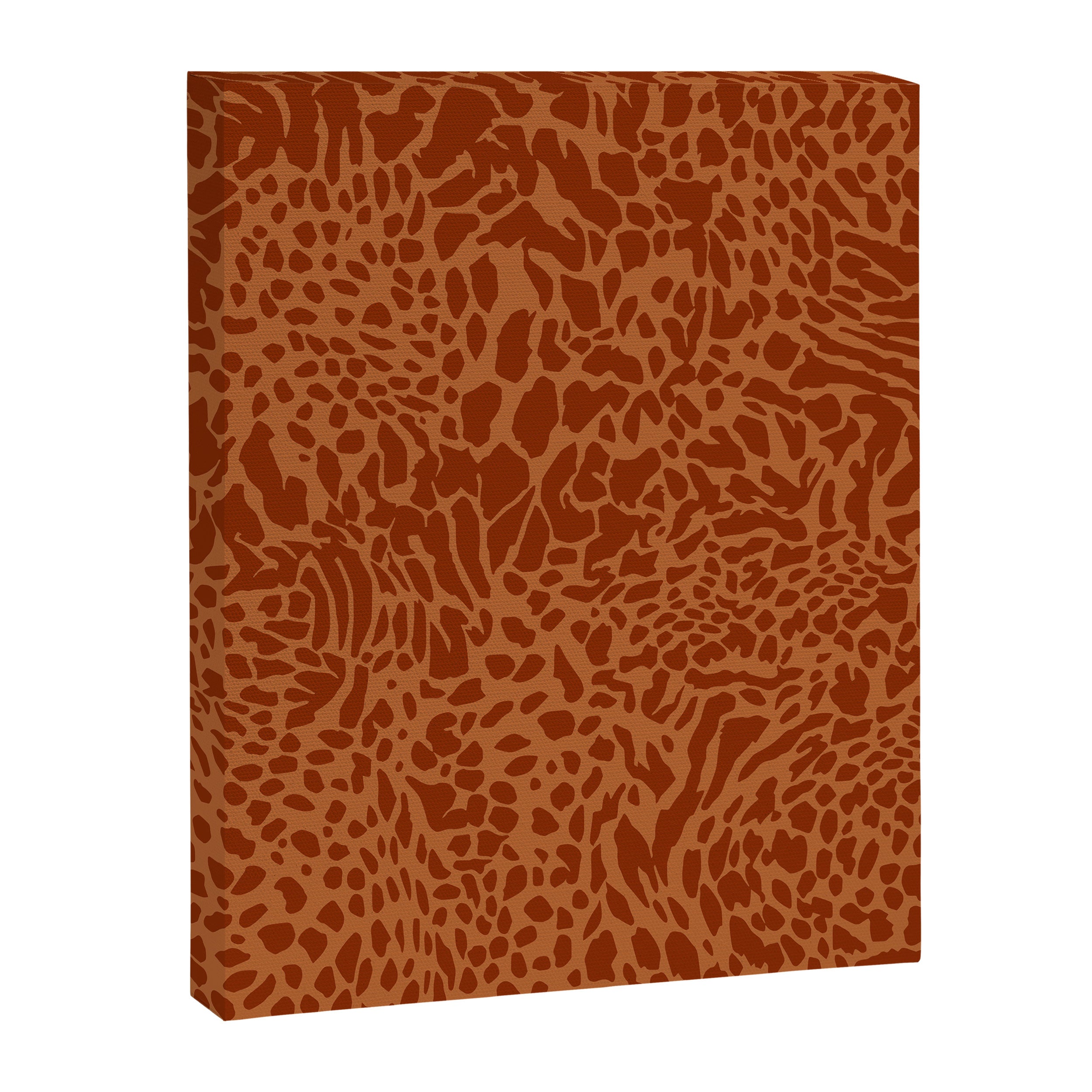 Leopard Print Pattern in Terracotta Canvas Print Gallery Image 8