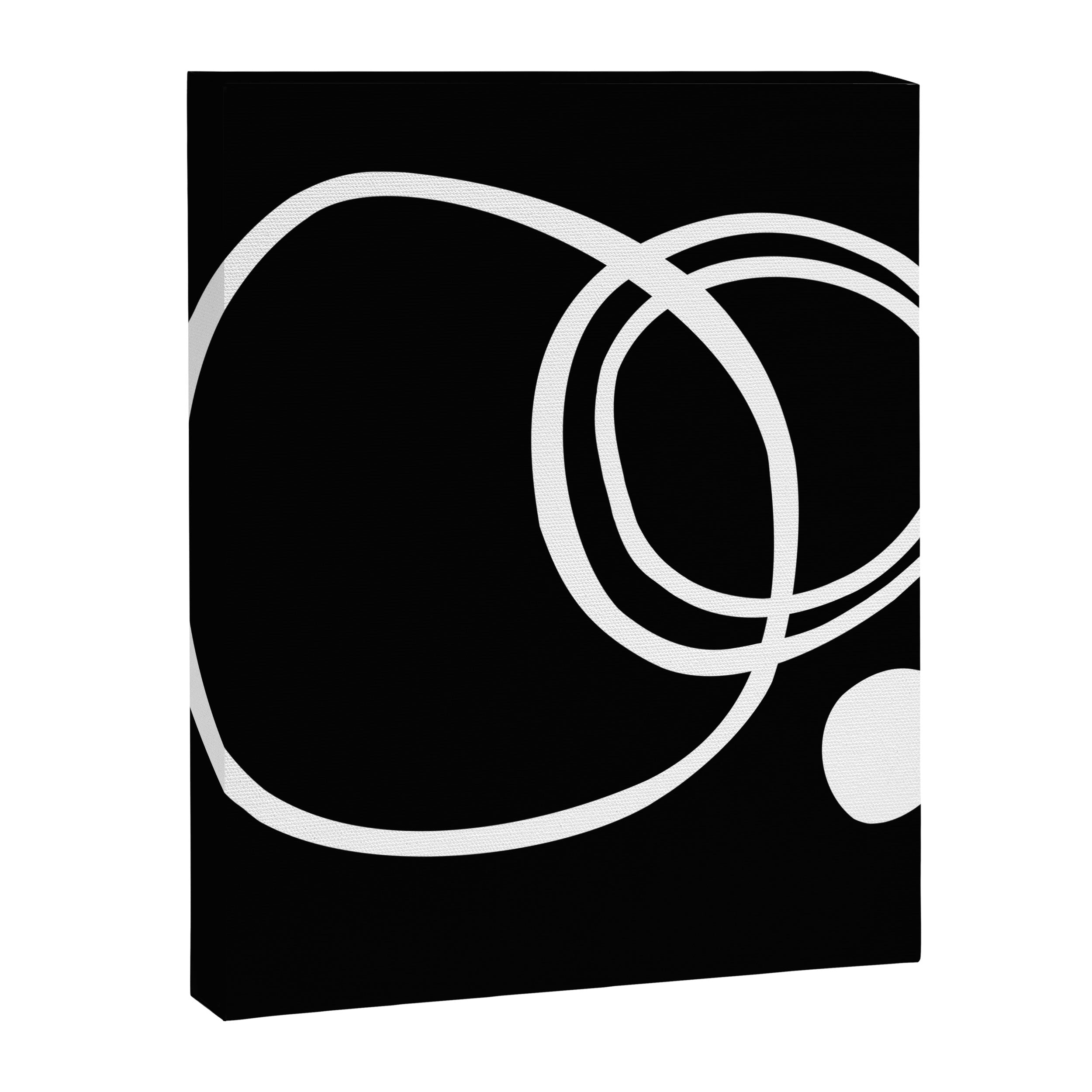 Line Art, Modern, Minimal, Black and White Canvas Print Gallery Image 8