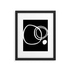 Line Art, Modern, Minimal, Black and White Framed Art Print Gallery Image 6