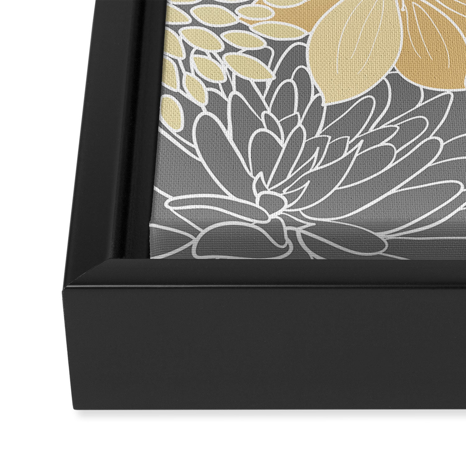 Livia Floral Print Framed Canvas Print Gallery Image 3