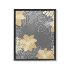 Livia Floral Print Framed Canvas Print Gallery Image 8