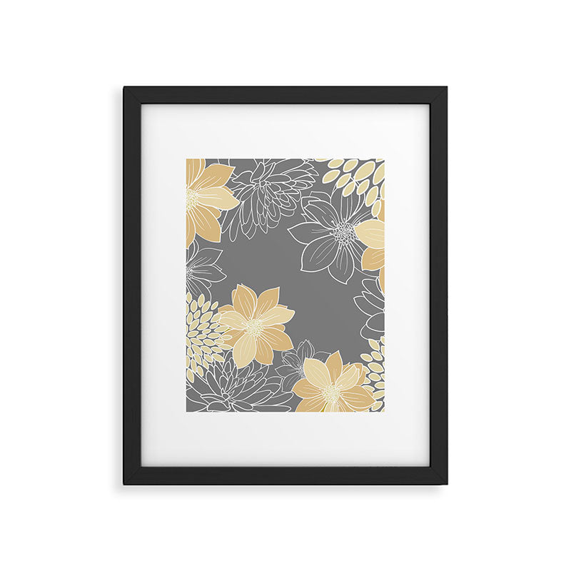 Livia Floral Print Framed Art Print Gallery Image 6