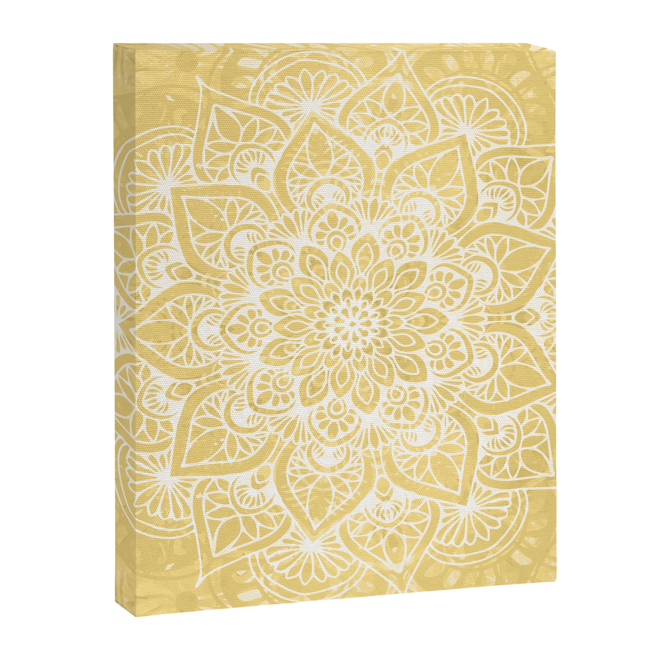 Mandala, Floral, Sun, Wall Art Boho Canvas Print Gallery Image 8
