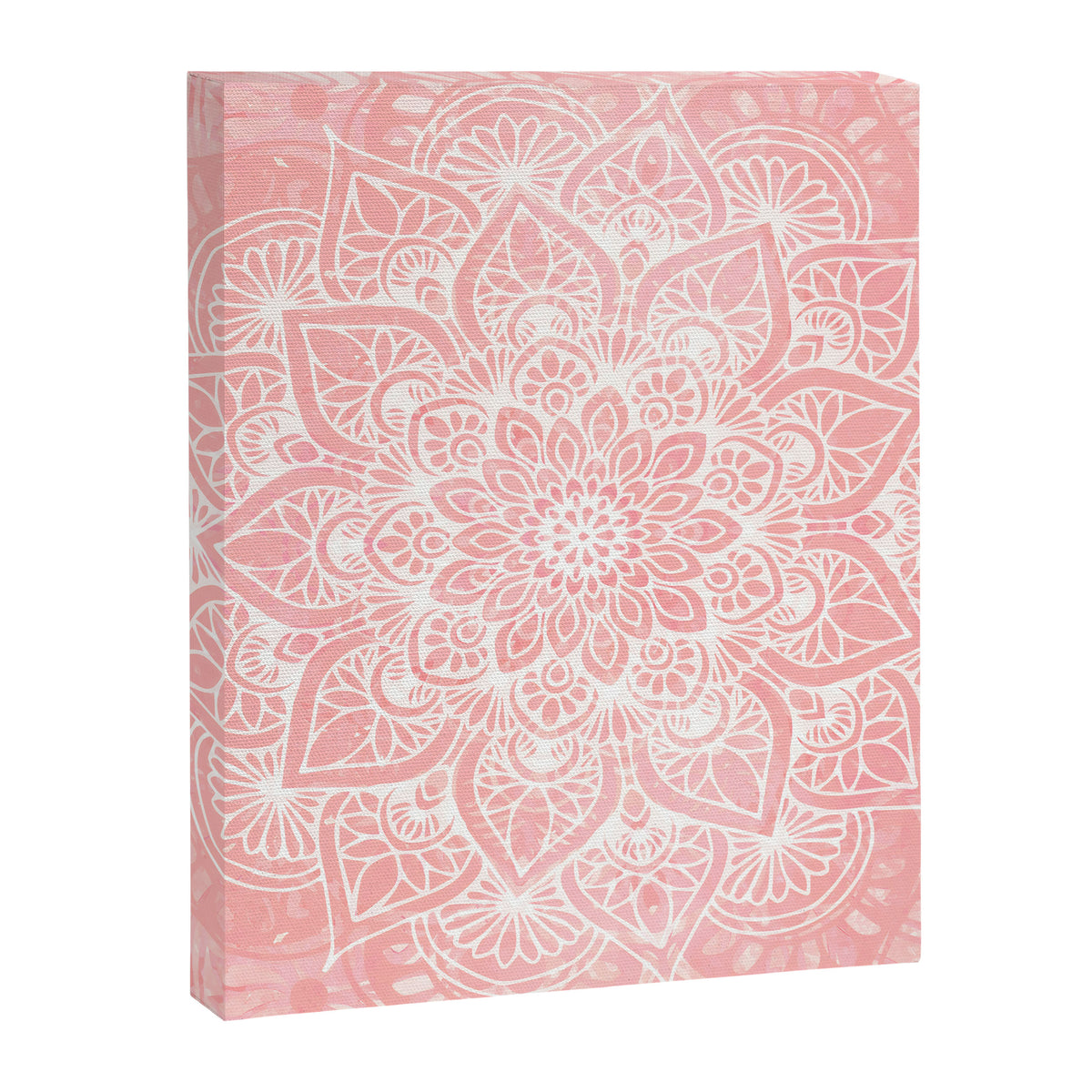 Mandala, Yoga Love, Coral, Wall Art Boho Canvas Print Gallery Image 8