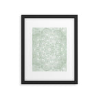 Mandala, Yoga Love, Sage Green, Boho Print Framed Art Print Gallery Image 4