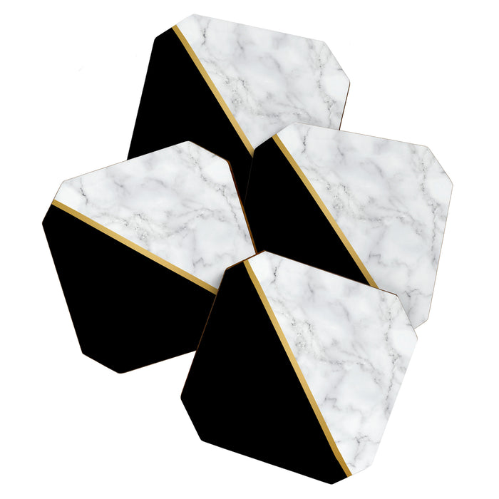 Marble, Stone, Color Block, Minimalist Art Coaster Gallery Image 1