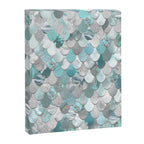 Mermaid Aqua and Grey Canvas Print Gallery Image 8