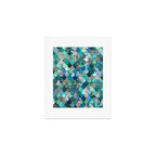 Mermaid Art, Sea,Teal, Mint, Aqua, Blue Art Print Gallery Image 1