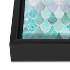 Mermaid Pastel Aesthetics Framed Canvas Print Gallery Image 3