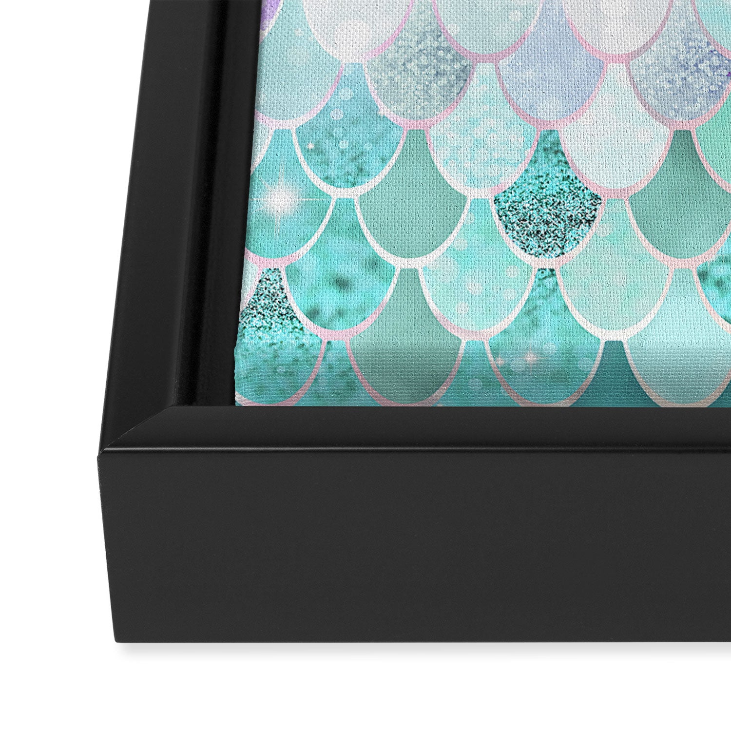 Mermaid Pastel Aesthetics Framed Canvas Print Gallery Image 3