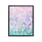 Mermaid Pastel Aesthetics Framed Canvas Print Gallery Image 8