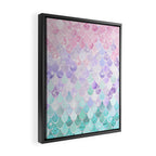 Mermaid Pastel Aesthetics Framed Canvas Print Gallery Image 2