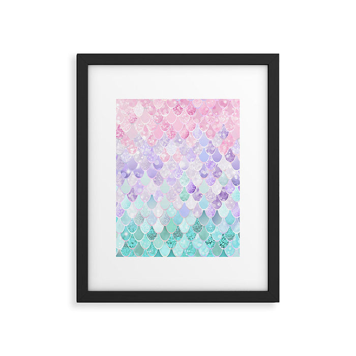 Mermaid Pastel Aesthetics Framed Art Print Gallery Image 1