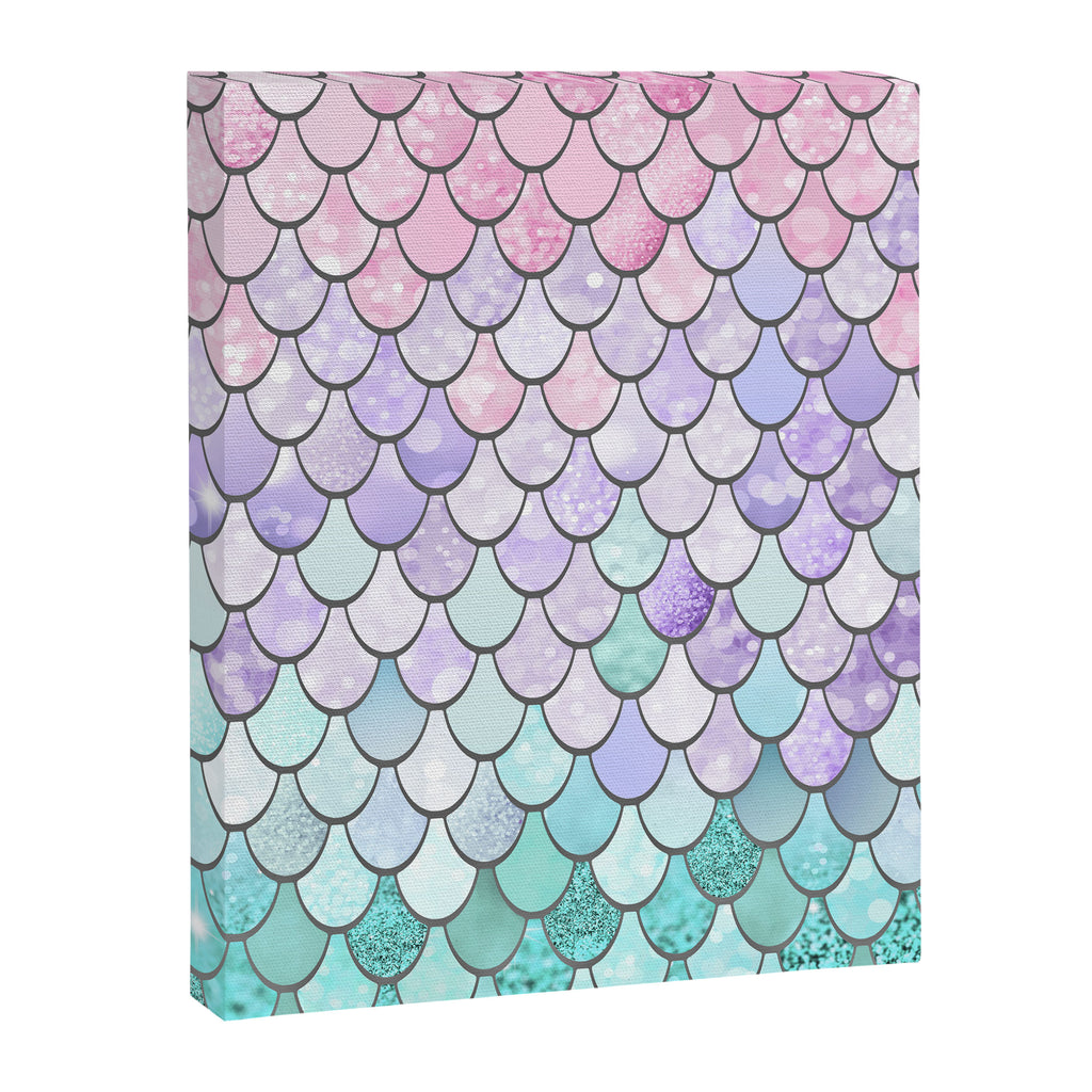 Mermaid Pastel Pink Purple Aqua Teal Canvas Print Gallery Image 8
