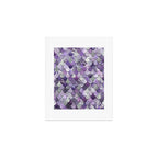 Mermaid Purple and Silver Art Print Gallery Image 1