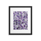 Mermaid Purple and Silver Framed Art Print Gallery Image 6
