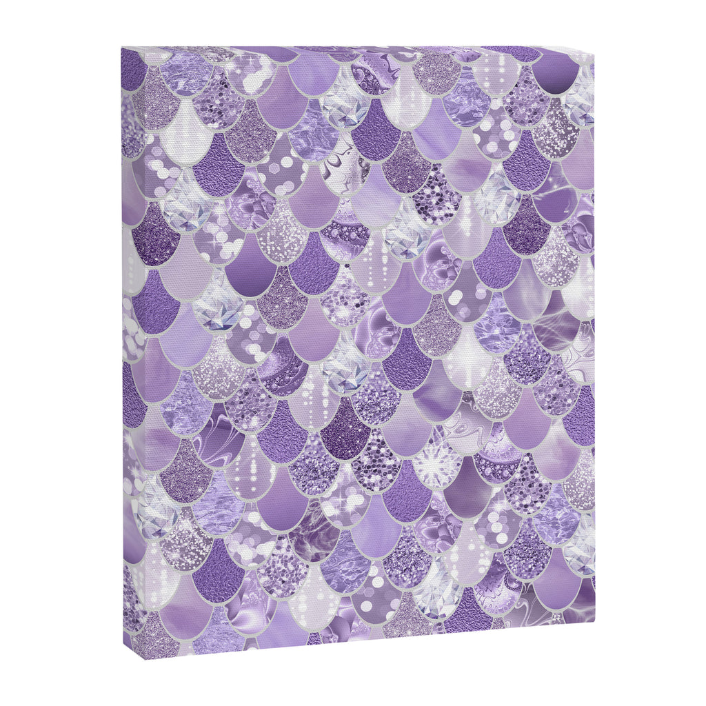 Mermaid Scales, Aesthetic Purple Canvas Print Gallery Image 8