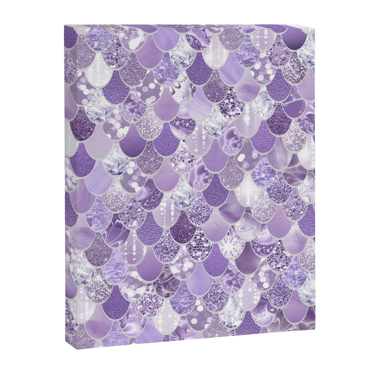 Mermaid Scales, Aesthetic Purple Canvas Print Gallery Image 8