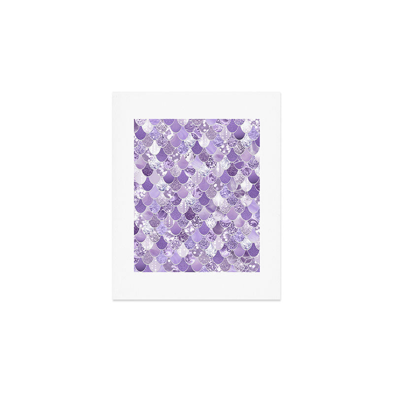 Mermaid Scales, Aesthetic Purple Art Print Gallery Image 1