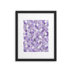 Mermaid Scales, Aesthetic Purple Framed Art Print Gallery Image 6