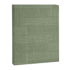 Minimal, Fine Stripe, Pattern, in Green Canvas Print Gallery Image 8