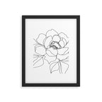 Minimal, Line Art, Floral Prints, Drawing Framed Art Print Gallery Image 6
