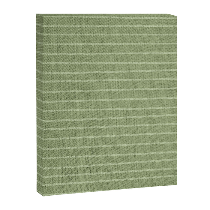 Minimal, Line Art, Stripes, Sage Green Canvas Print Gallery Image 1
