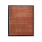 Minimal, Pattern, Boho Prints, Terracotta Framed Canvas Print Gallery Image 8