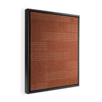 Minimal, Pattern, Boho Prints, Terracotta Framed Canvas Print Gallery Image 2