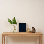 Minimal, Solid Color, Dark Navy Blue Framed Canvas Print Gallery Image 4
