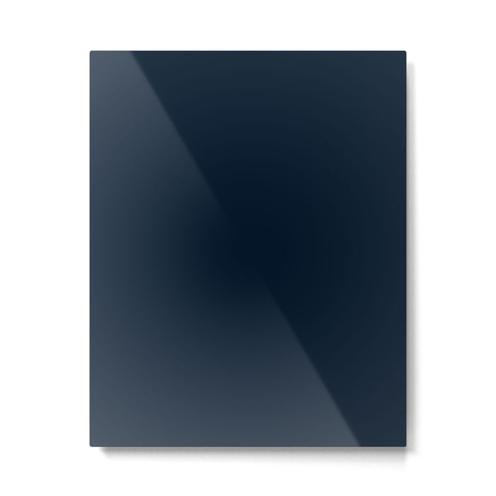 Minimal, Solid Color, Dark Navy Blue Metal Print Gallery Image 1