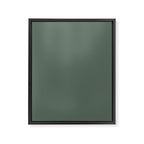 Minimal, Solid Color, Dark Sage Green Framed Canvas Print Gallery Image 8