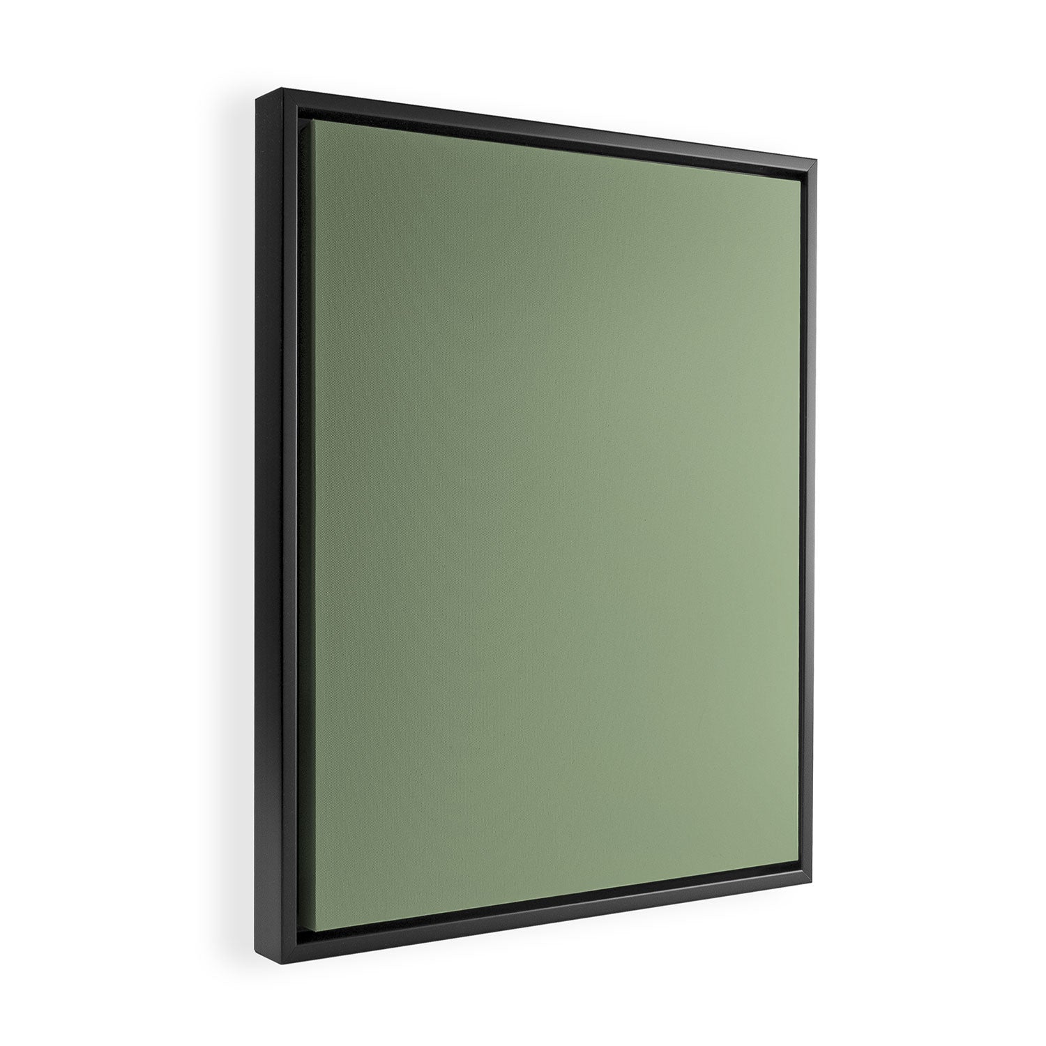 Minimal, Solid Color, Light Sage Green  Framed Canvas Print Gallery Image 2