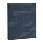 Minimal Striped Pattern, Navy Blue Canvas Print Gallery Image 8