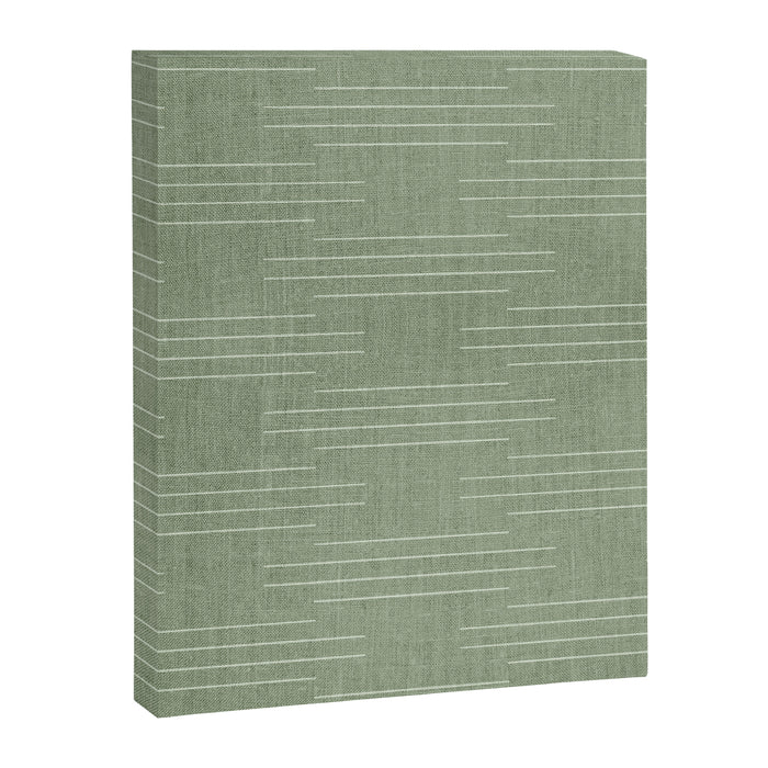 Minimalist, Boho, Line Art in Sage Green Canvas Print Gallery Image 1