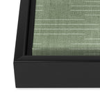 Minimalist, Boho, Line Art in Sage Green Framed Canvas Print Gallery Image 3