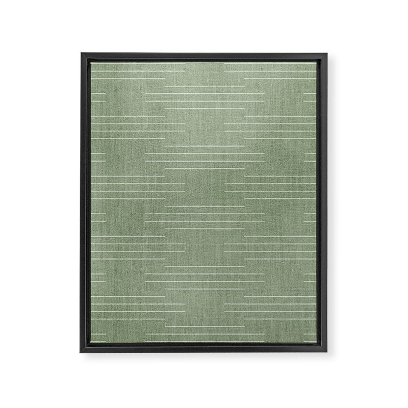 Minimalist, Boho, Line Art in Sage Green Framed Canvas Print Gallery Image 8
