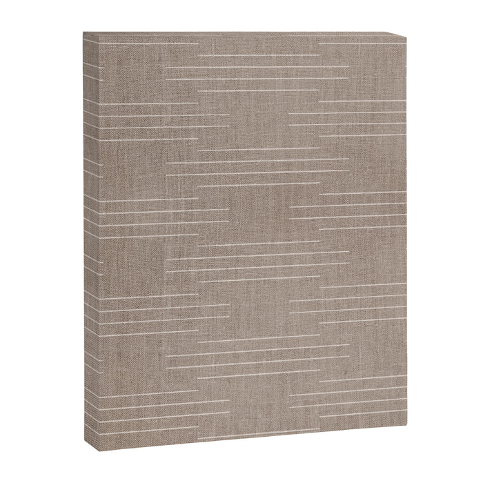 Minimalist, Boho, Line Art in Stone Beige Canvas Print Gallery Image 1